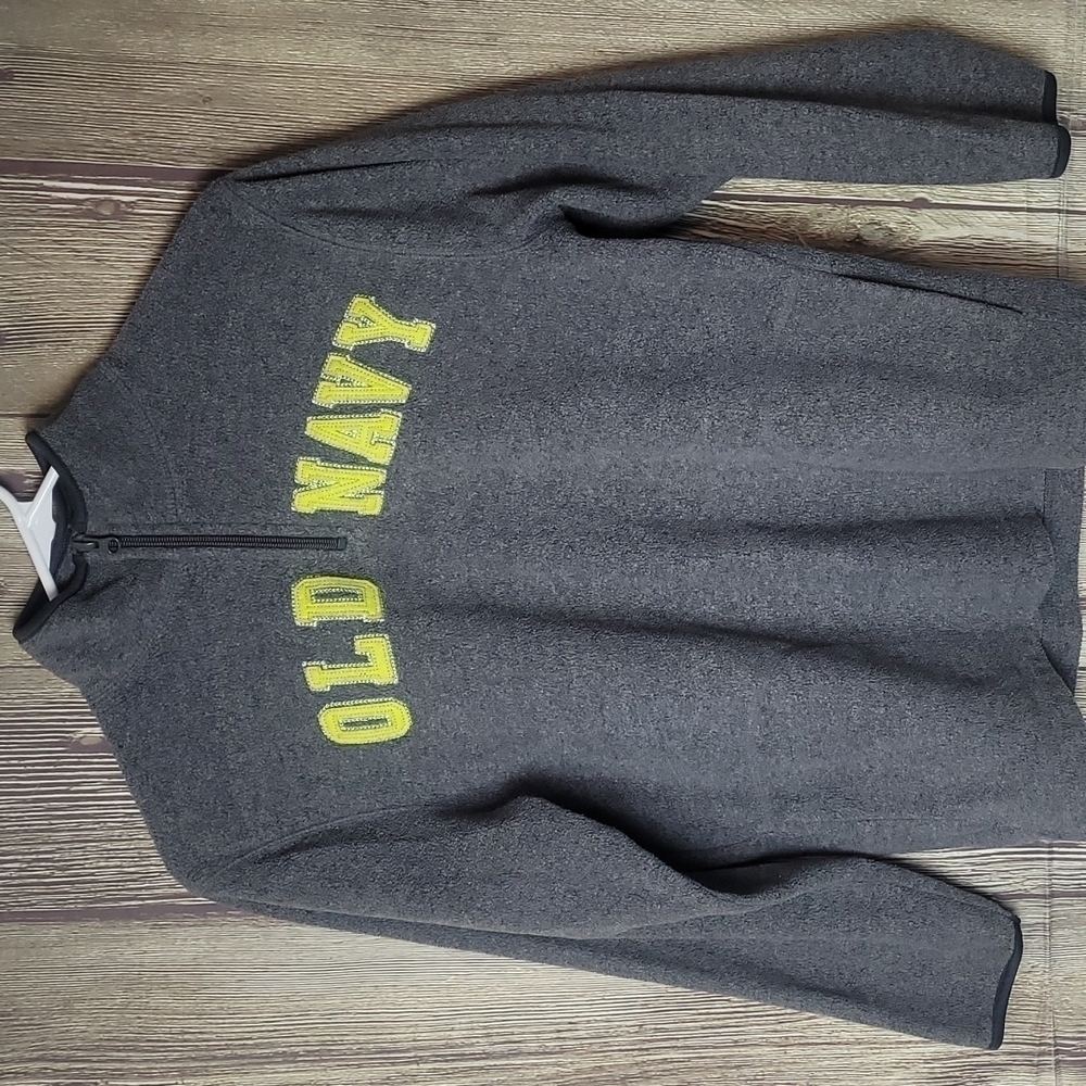 Boys Old Navy Pullover Sweatshirt Sz Large 10/12 Gray - Picture 1 of 3